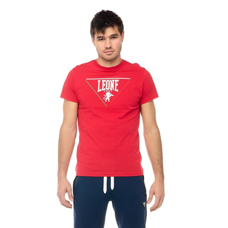 Tricou bărbătesc cu mânecă scurtă cu imprimeu de leu