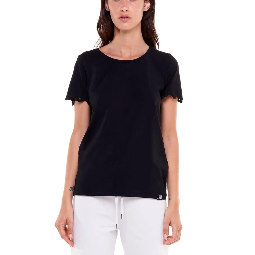 Woman t-shirt short sleeves Black Boring