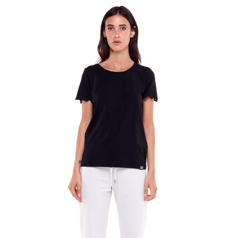 Tricou alb-negru pentru femei
