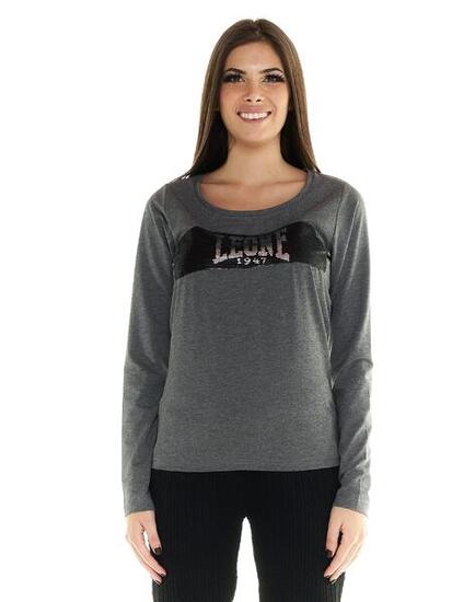 T-shirt Leone donna con maniche lunghe Greyss