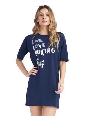 Sparkly maxi-t-shirt met korte mouwen voor dames