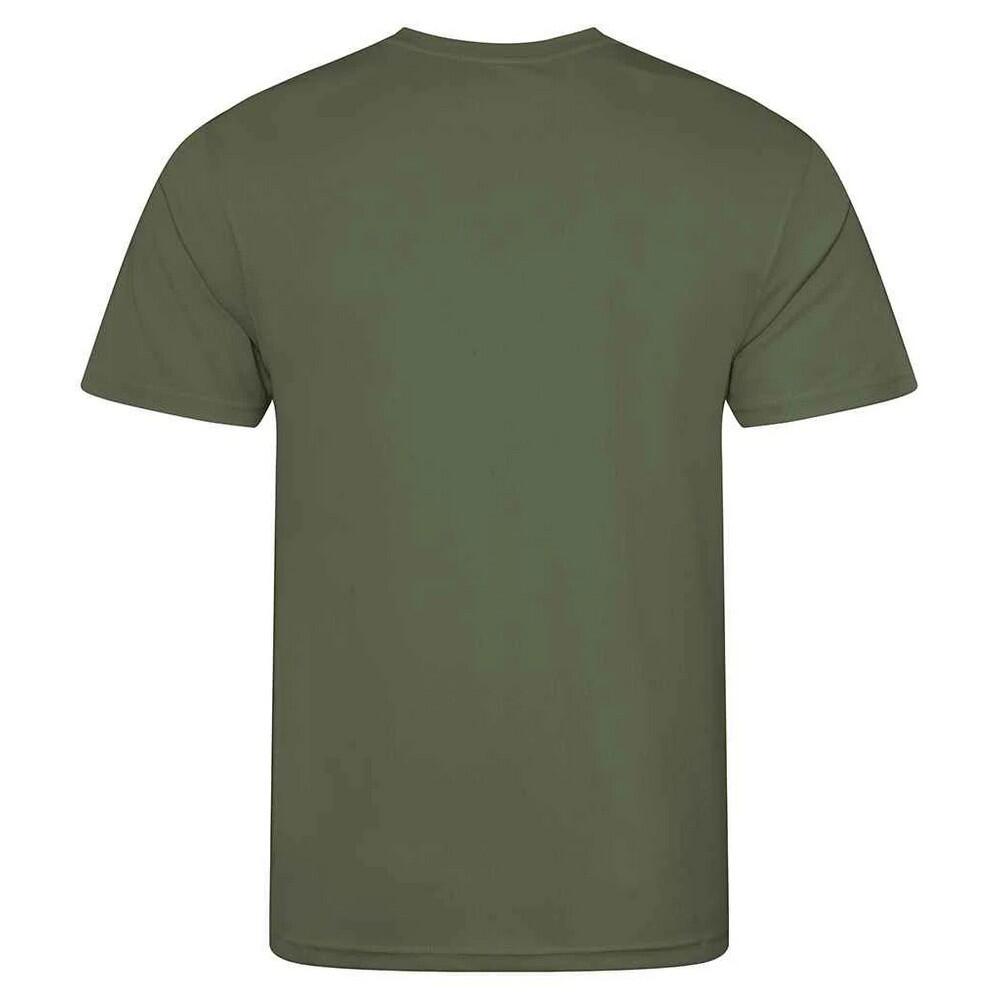 TShirt für Sport Kinder Erdgrün 2/2