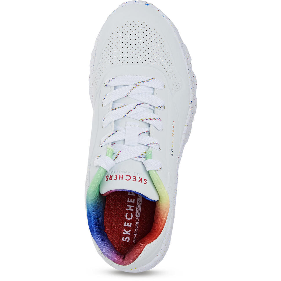 Buty do chodzenia dziewczęce, Skechers Uno Lite Rainbow Speckle
