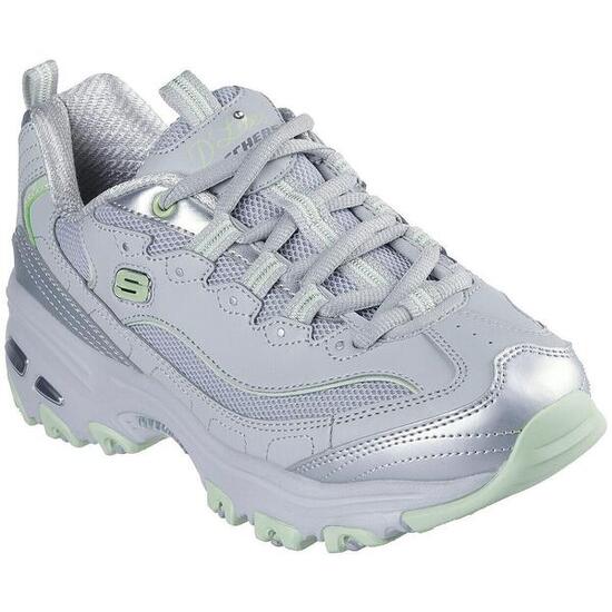 Zapatillas Skechers D'lites-chromatic, Gris, Mujer