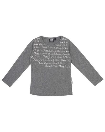 T-shirt fille manches longues écriture de rêve