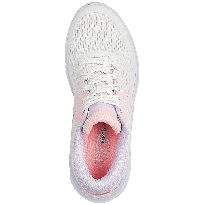 Pantofi sport femei Skechers D'lux Walker 2.0-act, Alb