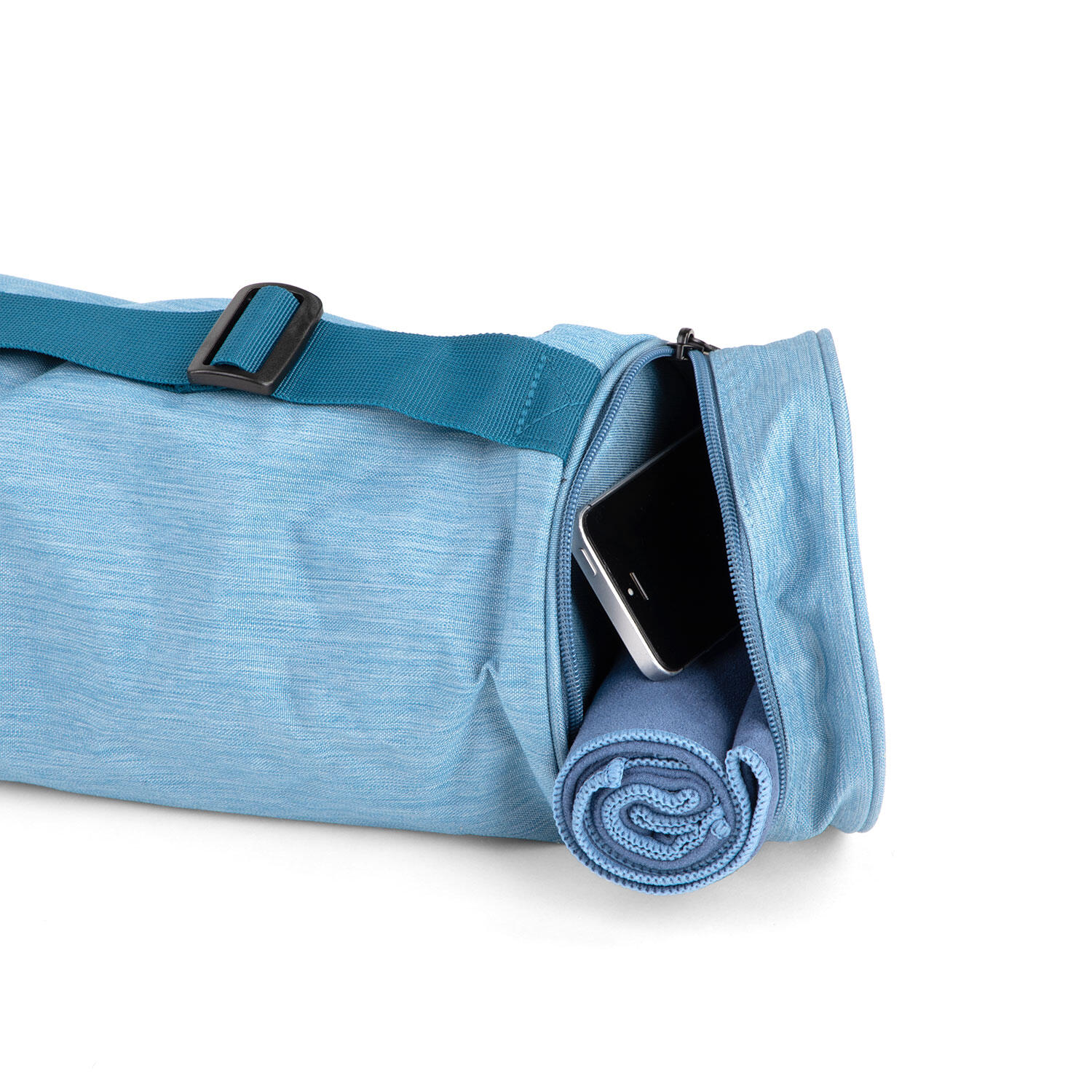 Yogamatten Tasche Asana Bag XXL 80  graublau meliert , Polyester/Polyamide 4/4