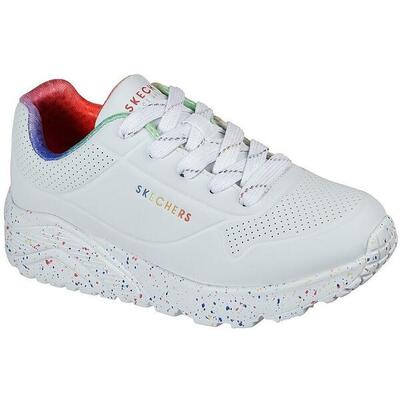 Turnschuhe Skechers Uno Lite - Rainbow S, Weiß, Kinder