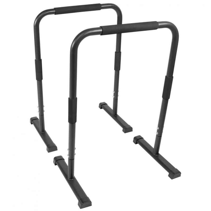 Push Up Stand Dip Barren Schwarz/Rot/Blau