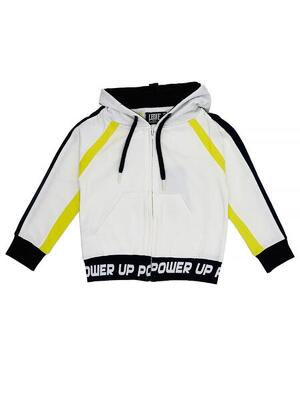Felpe da bambina con cappuccio e zip Neon