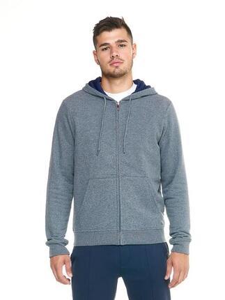 Leone Herren-Sweatshirt mit Kapuze und durchgehendem Reißverschluss Lifestyle