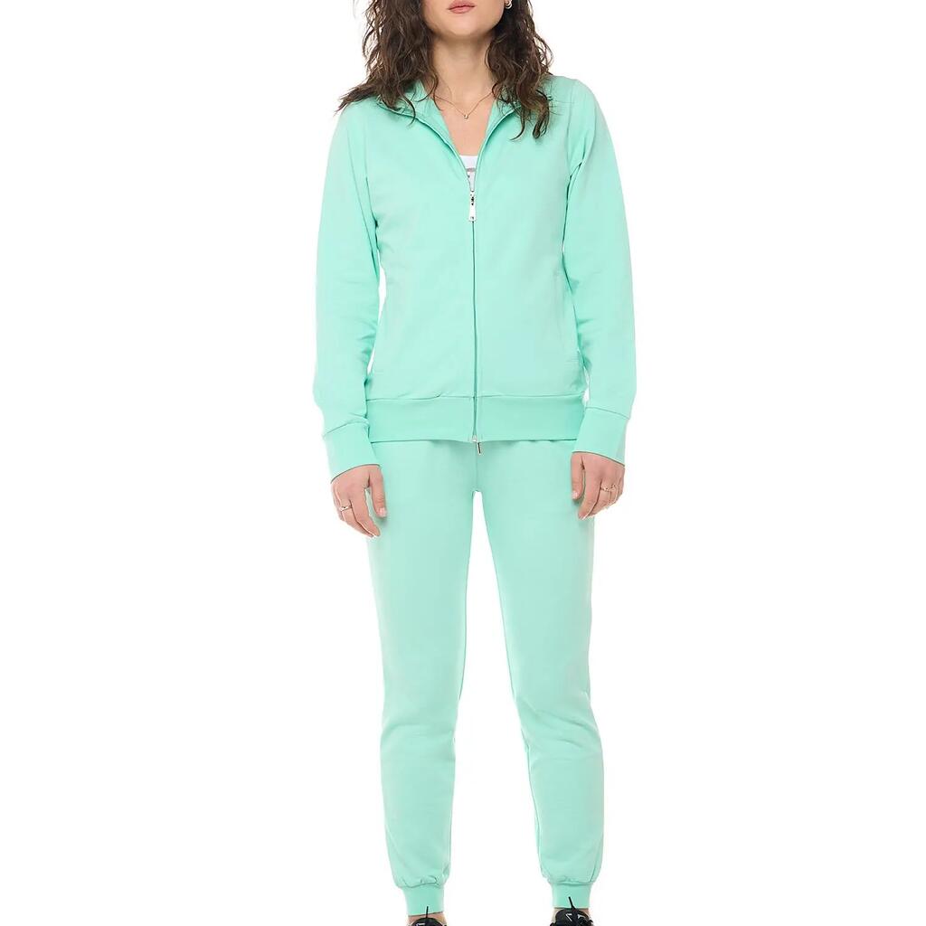 Leone Basic Women's Zip-Up Collar Sweatshirts