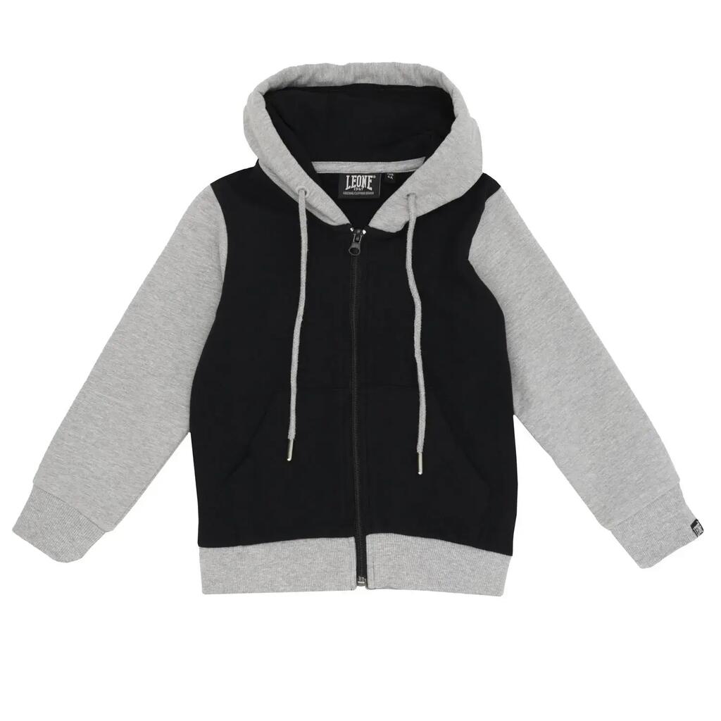 Girl hoody full zip Super Grey