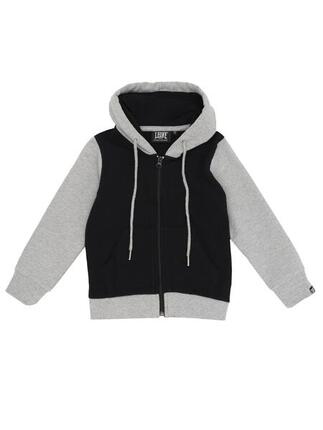 Sweat à capuche fille Leone avec fermeture éclair complète Super Grey