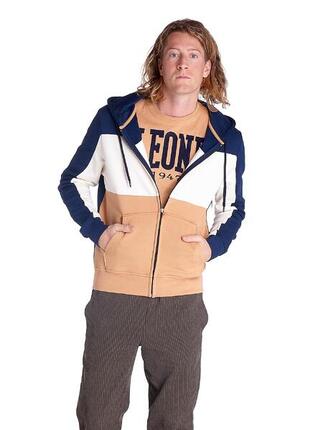 Earth Tones Herren-Sweatshirt mit durchgehendem Reißverschluss und Kapuze