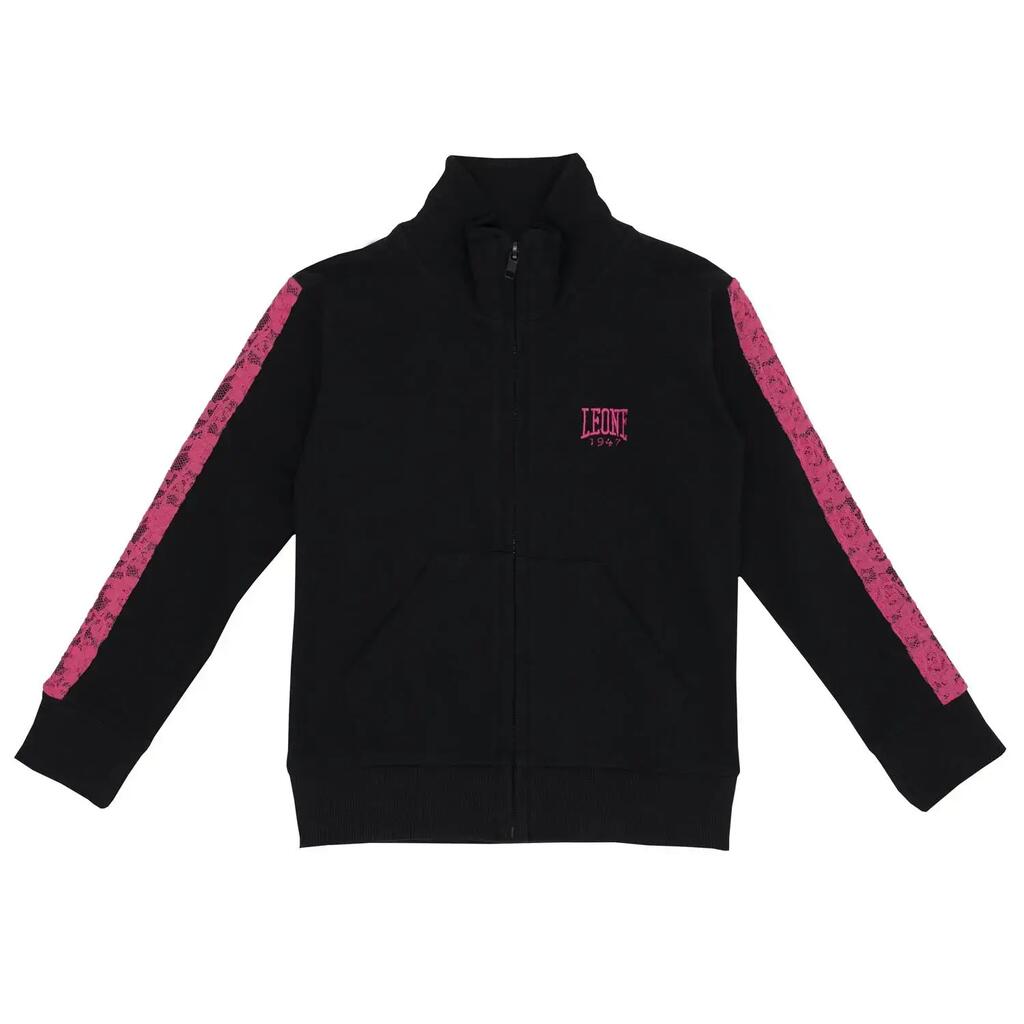 Pink Girl's Full-Zip Lion Hoodie