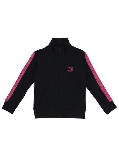 Sweat fille Leone avec zip intégral Pink Girl