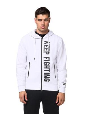 Felpe da uomo con cappuccio e zip non Felpeta Leone B&W