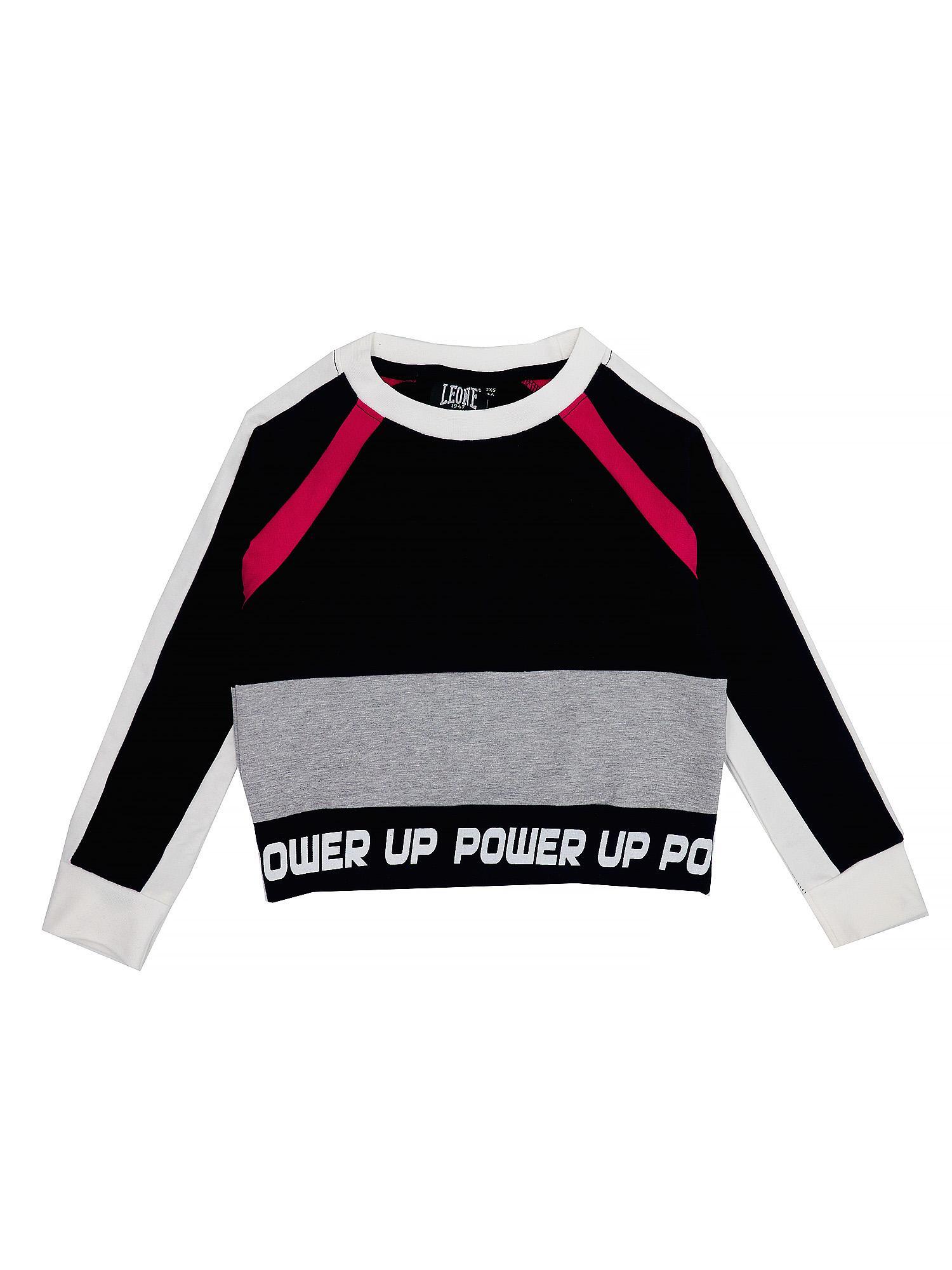 Hanorace cu guler rotund neon pentru fete