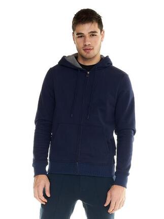 Leone Herren-Sweatshirt mit Kapuze und durchgehendem Reißverschluss Lifestyle