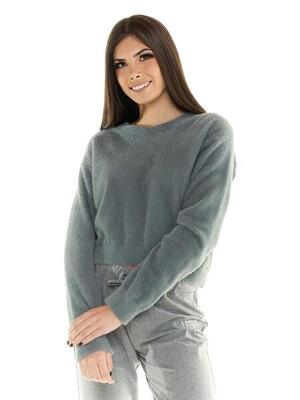 Maglione corto Leone donna Leisure