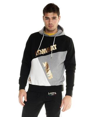 Leone herensweatshirt kleurblok winter gold