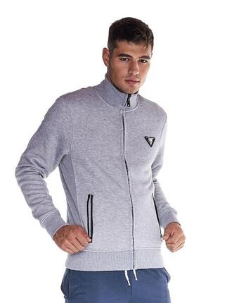 Sweat homme col montant zippé Heavy Basic