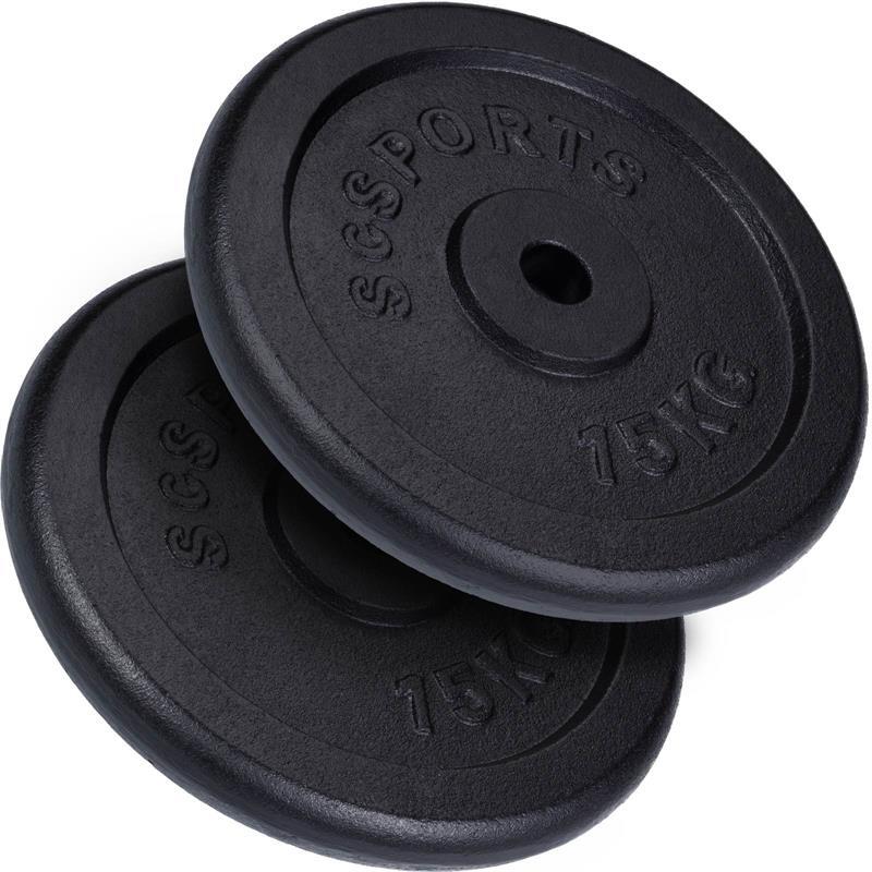 LOT DE DISQUES EN FONTE 31MM |SCSPORTS | MUSCULATION | POIDS AU CHOIX