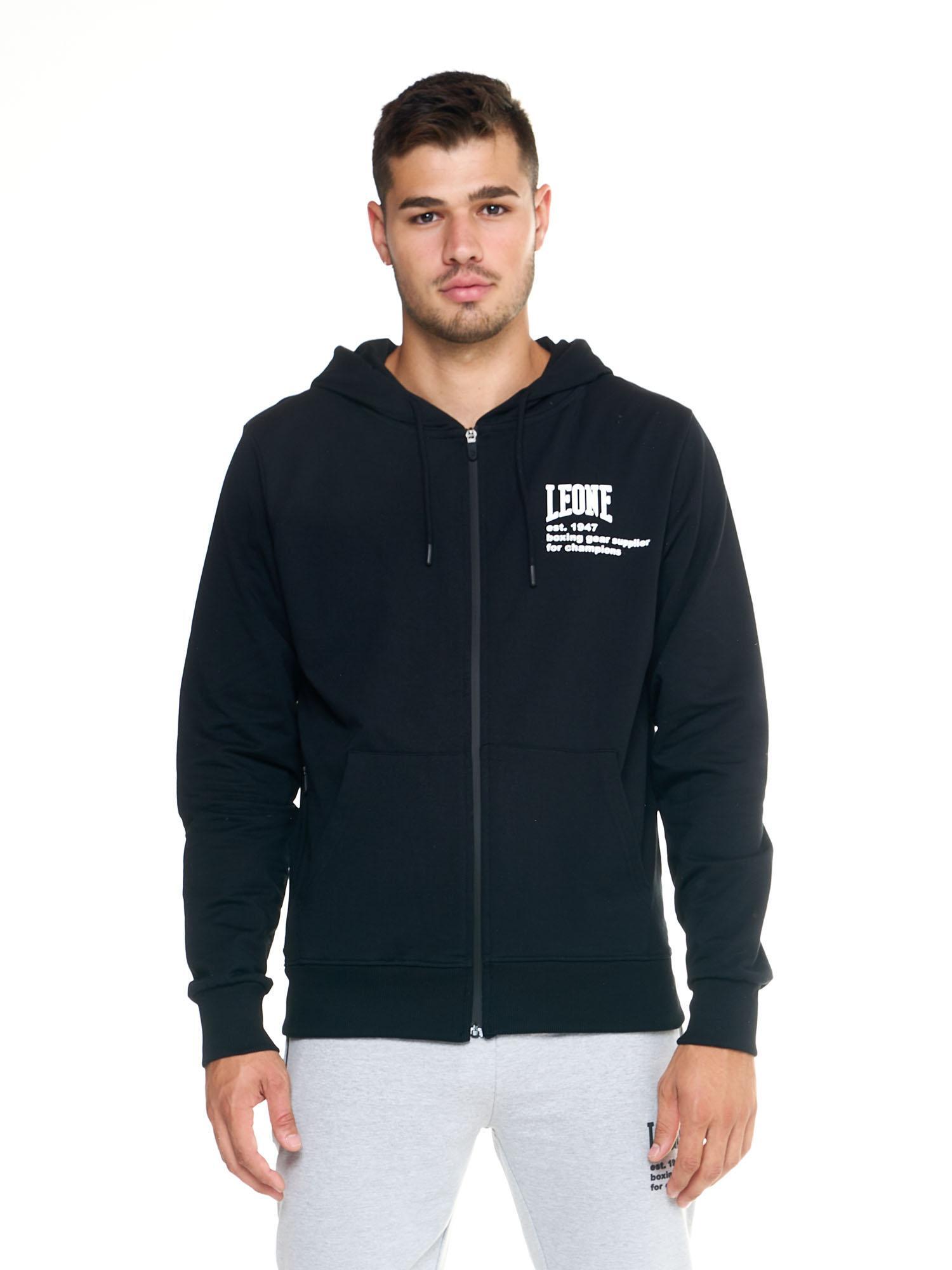 Felpa over Leone uomo con cappuccio e zip intera Active 7/7