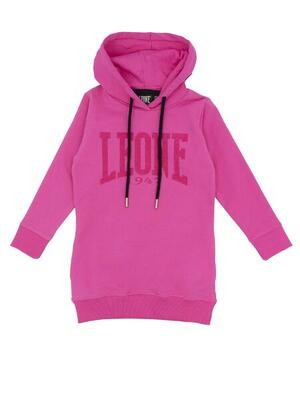 Roze meisjeshoodie met leeuwenprint, oversized