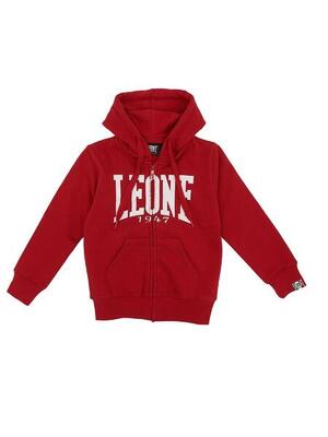 Felpe da bambino con cappuccio full zip e logo Basic