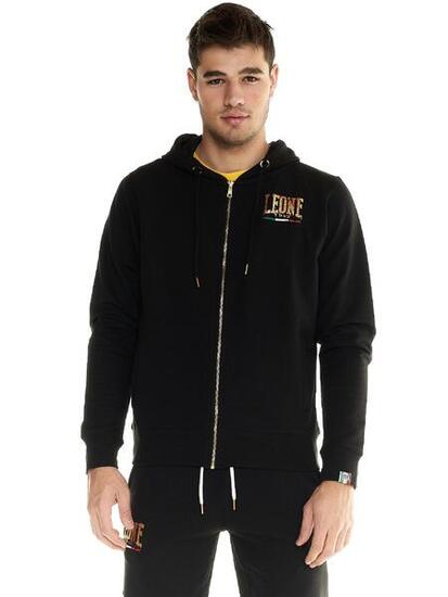 Felpe Leone uomo full zip Winter Gold