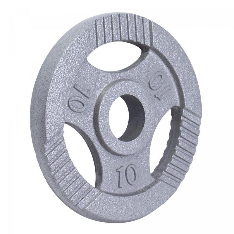 DISQUE OLYMPIQUE EN FONTE GRIS AVEC POIGNÉES 51MM | AU CHOIX DE 1,25KG À 20KG