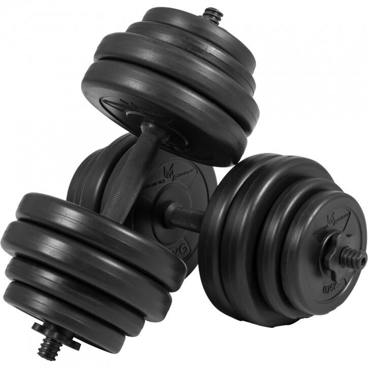 Gyronetics Dumbellset - Halterset - Kunststof - 30 kg - 25 mm