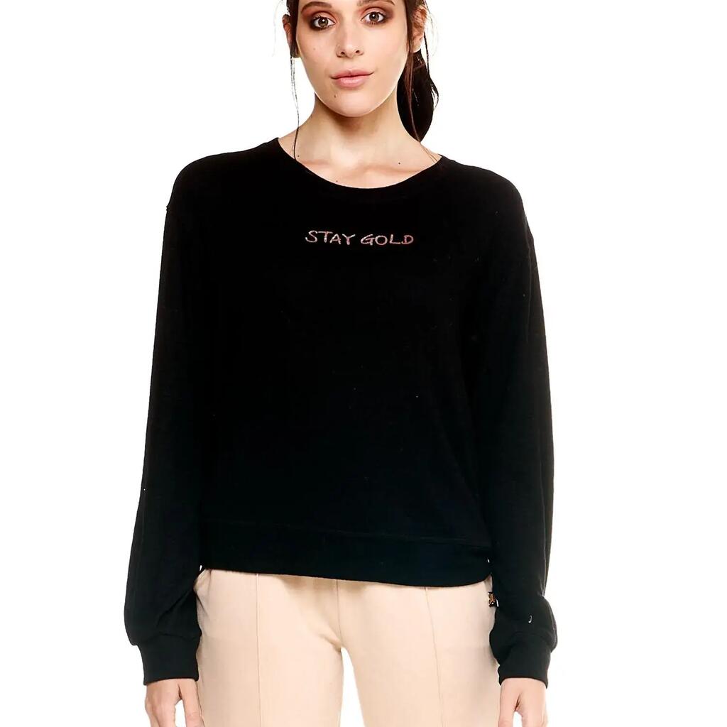Leone Women's Crew Neck Sweatshirts Winter Chic Boxing