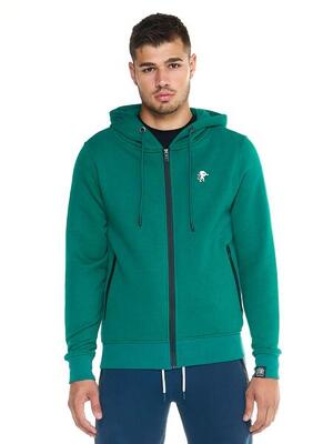 Felpa con cappuccio Leone uomo con zip intera Soft Basic