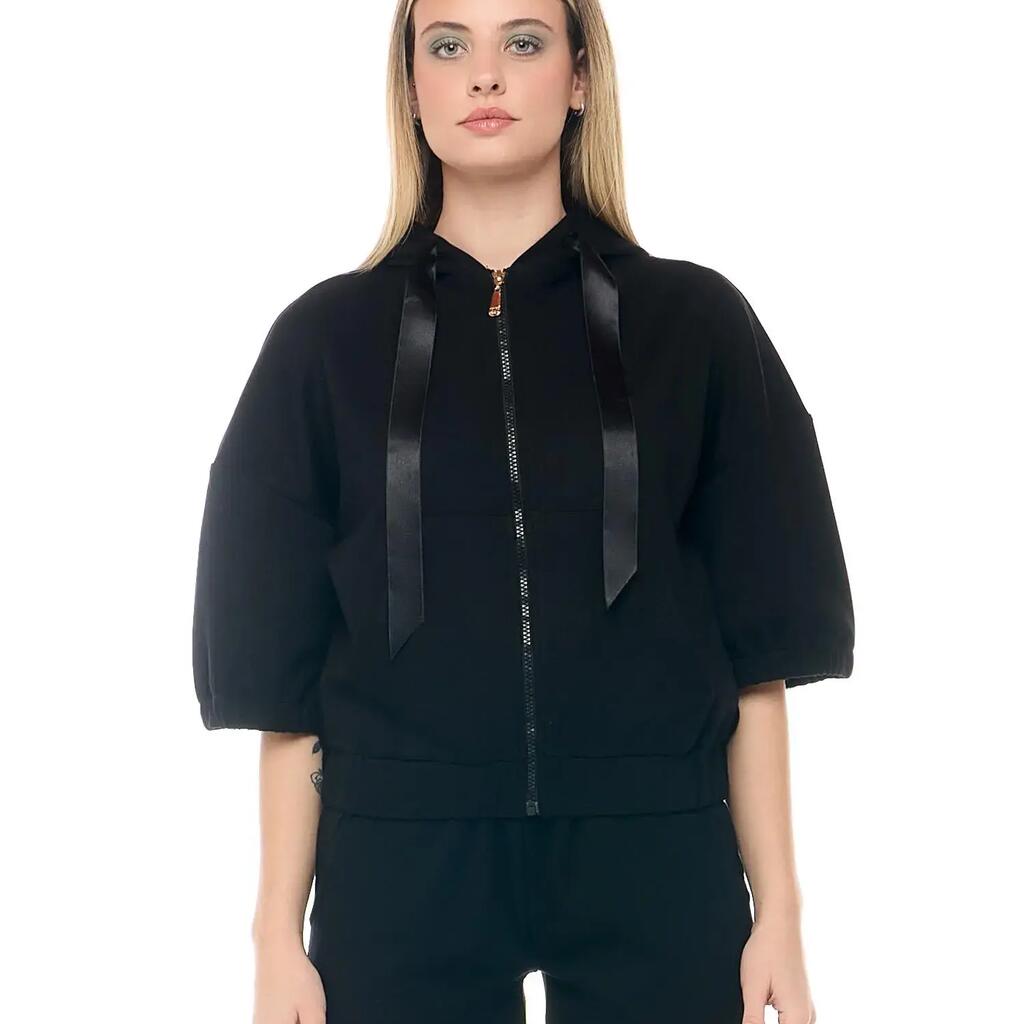 Leone Chic Boxing 3/4 Sleeve Zip-Up Hoodie