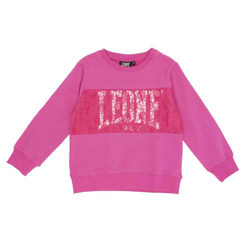 Pink Girl's Crew Neck Leo Sweatshirts