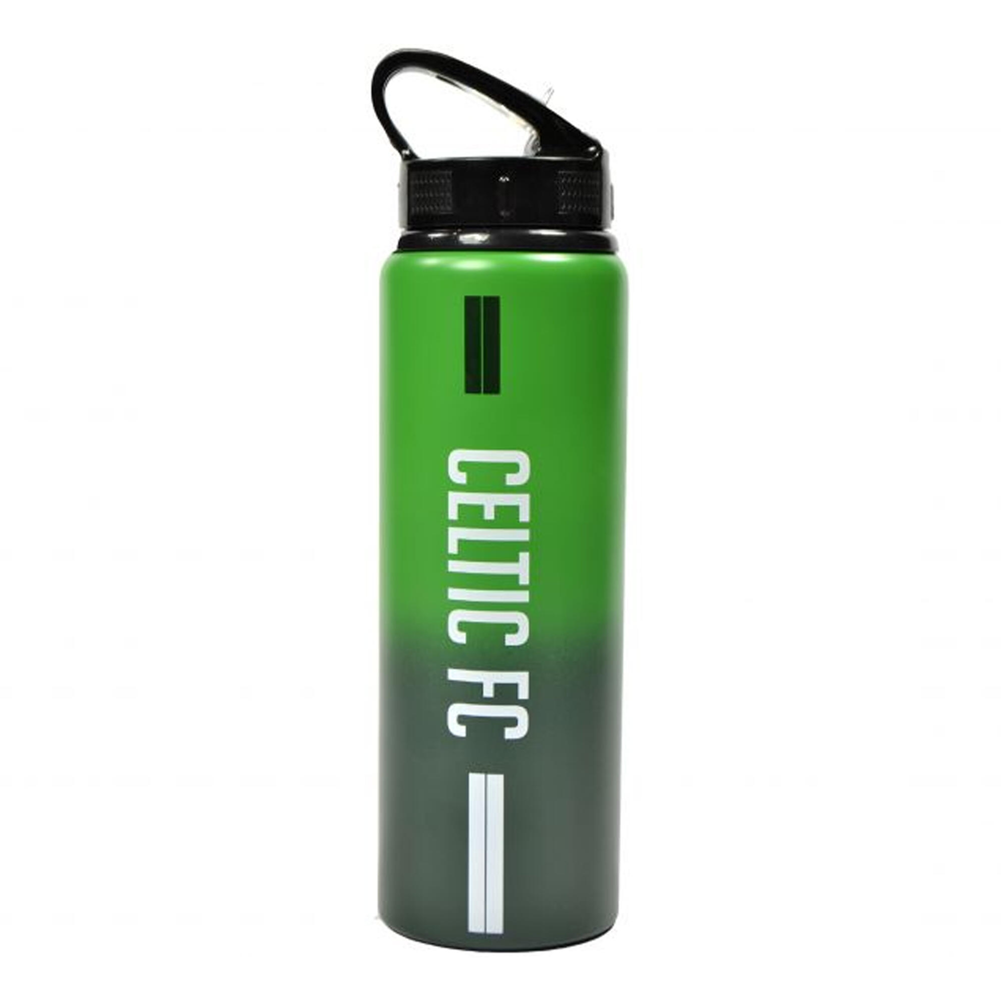 Wasserflasche, mit Farbverlauf, Aluminium, 750ml Damen und Herren Grün/Schwarz 2/4