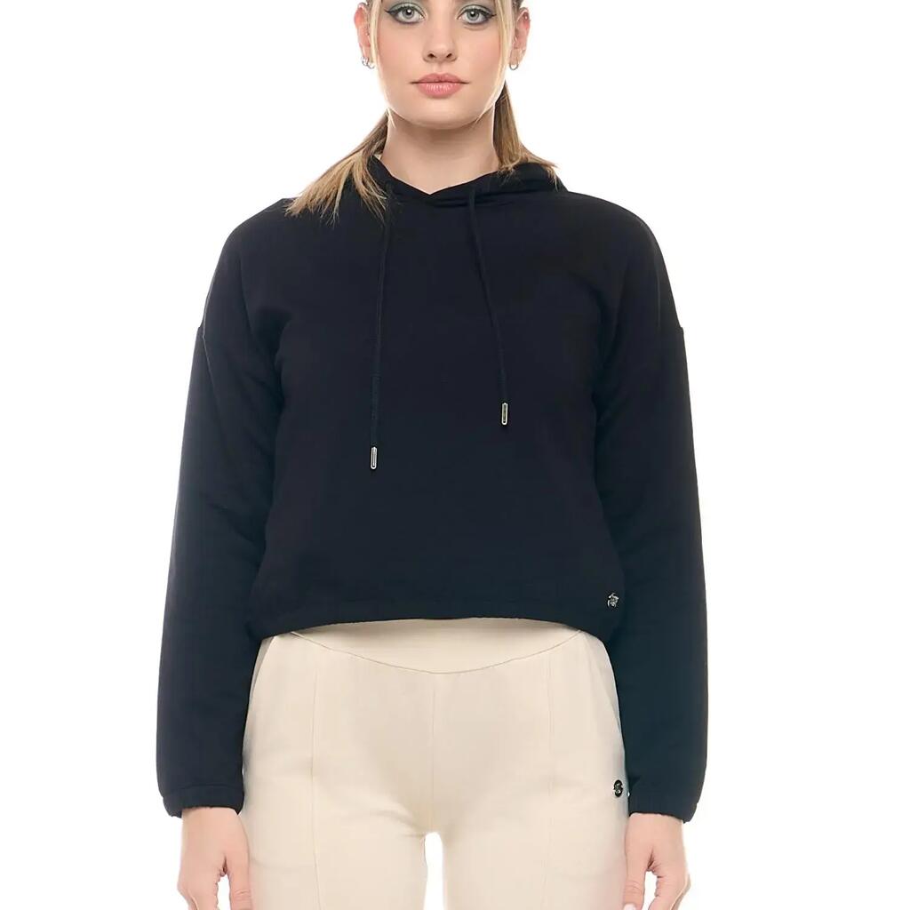 Leone Basic Women's Non-Sweat Pull-On Cropped Hoodie
