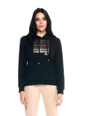 Felpe con cappuccio Leone donna Winter Chic Boxing