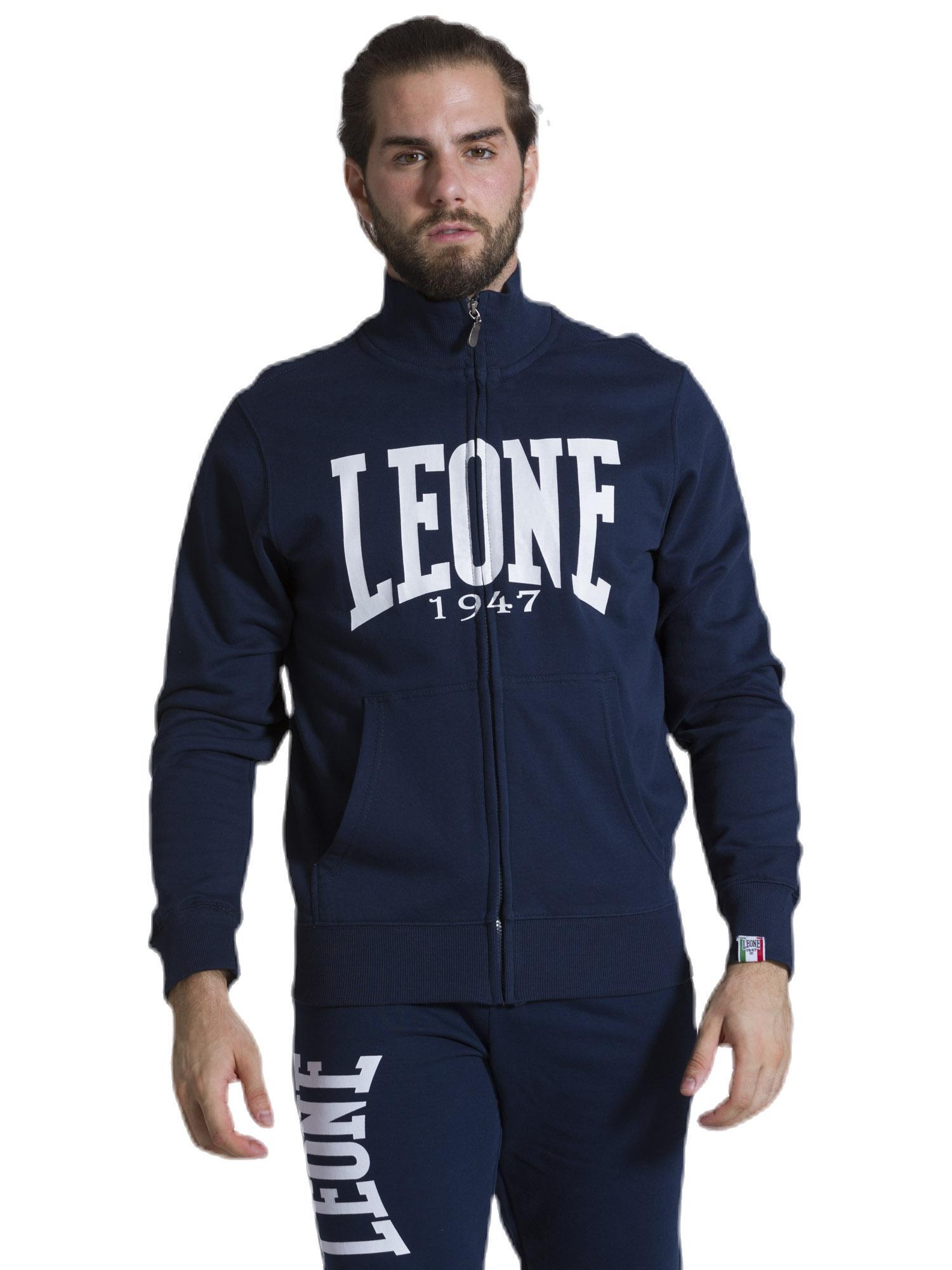 Hanorace cu fermoar integral și guler înalt pentru bărbați Leone 1947 Apparel
