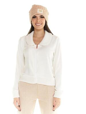 Felpe con cappuccio corta Leone donna con zip intera Winter Chic Boxing