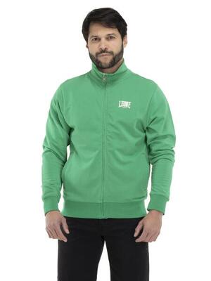 Leone basic heren non-sweatshirt met kraag en ritssluiting