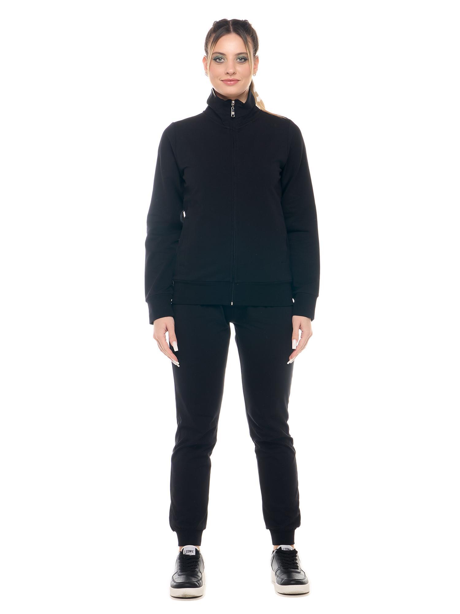 Bluzy damskie Leone Basic z kołnierzykiem zapinanym na zamek