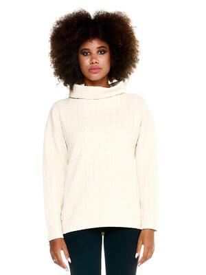 Maglia a treccia Leone donna Greyss