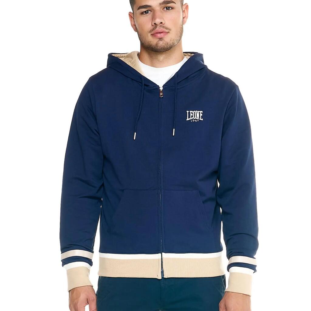 Man hoody sweashirt full zip Retro
