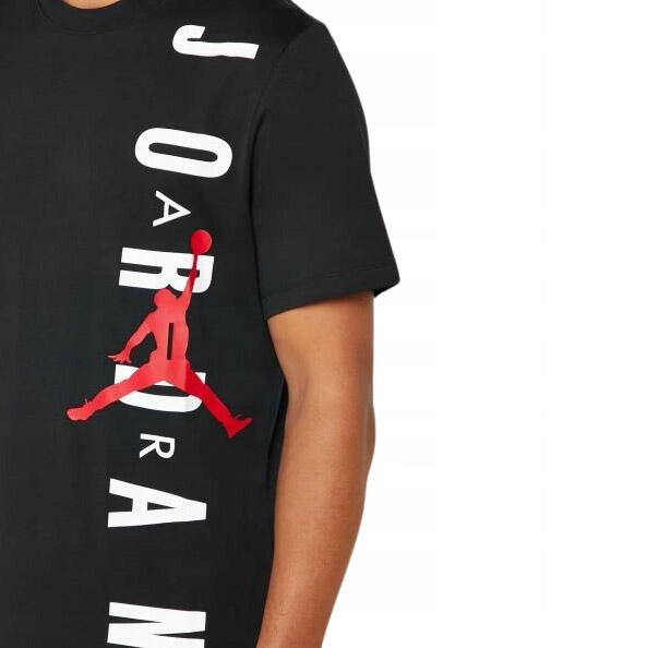 Men's Nike Jordan HBR Vertical T-shirt - Classic Fit - Black 3/7