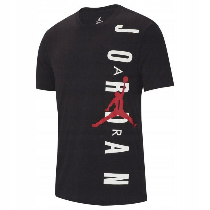 Men's Nike Jordan HBR Vertical T-shirt - Classic Fit - Black 1/7