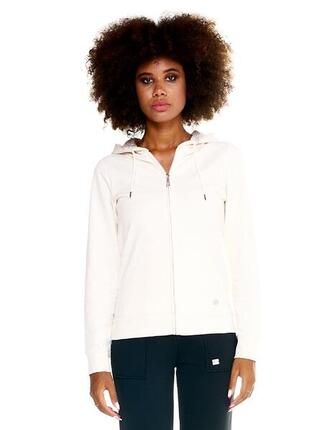 Sweat-shirt femme Leone à capuche zippée sur toute la longueur Basic